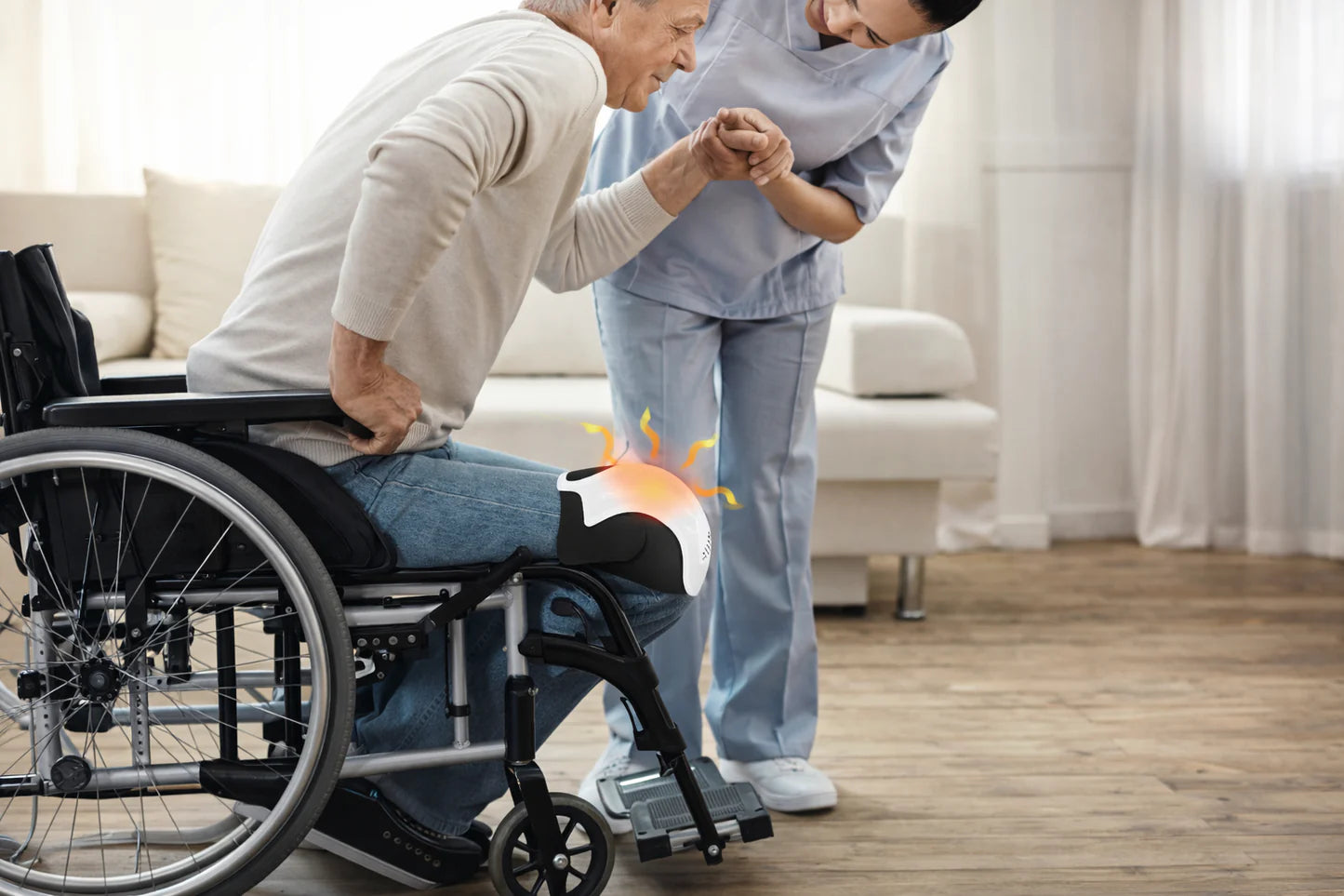 Smart Infrared Knee Massager with Heat & Vibration – Deep Kneading Pain Relief Therapy