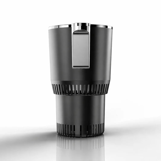 Smart 2-in-1 Car Cup Heater & Cooler with Digital Temperature Display
