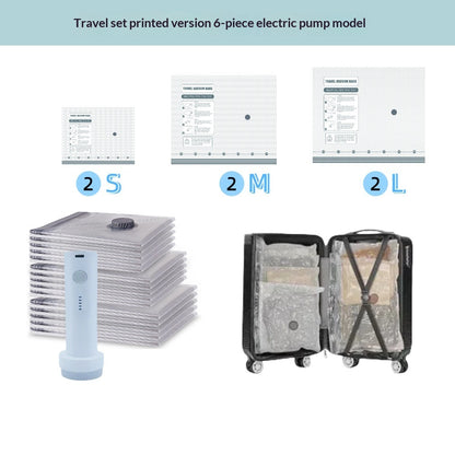 Vacuum Compression Storage Bags Travel Set