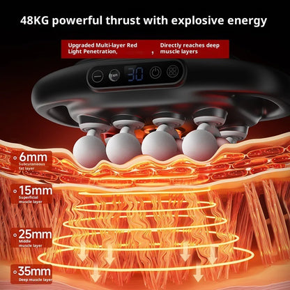 Intelligent Hands-Free Body Massager – 6-16-Head Deep Massage