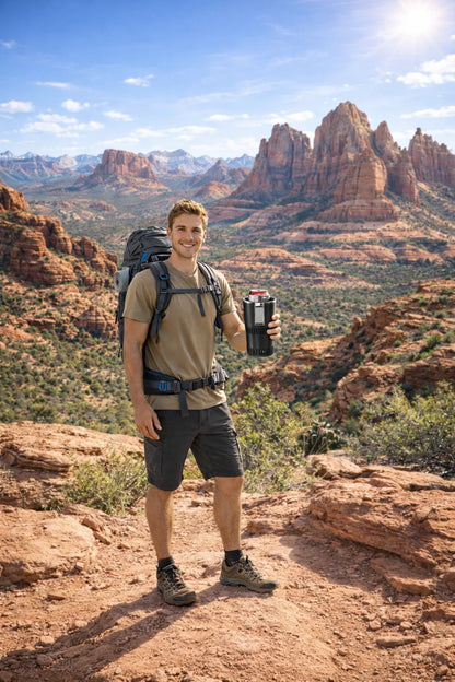 Smart 2-in-1 Car Cup Heater & Cooler with Digital Temperature Display