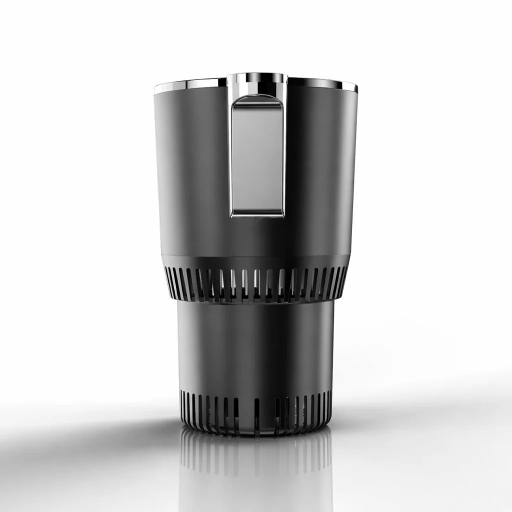 Smart 2-in-1 Car Cup Heater & Cooler with Digital Temperature Display